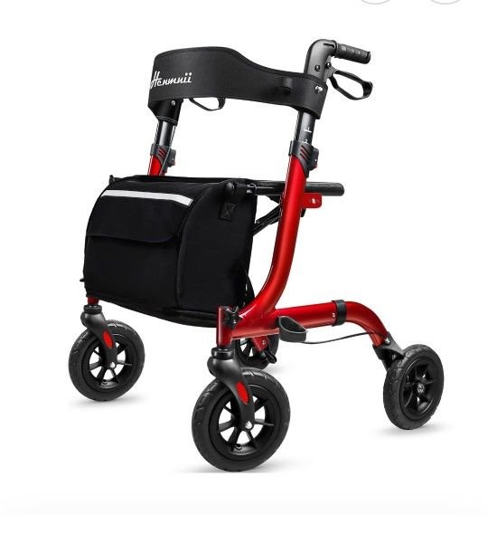 Rollator Walker for Seniors Red