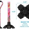 411kSnoRVjL Nova Joy Designer Offset Quad Cane for Seniors