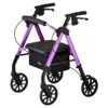Super Lightweight Rollator Walker for Seniors Purple