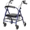 4b981f51-7699-4890-8d8e-cad6b3ae4e64.__CR0,0,600,600_PT0_SX300_V1___ Ultra Lightweight Folding Aluminum Hemi Rollator with Padded Seat BLUE
