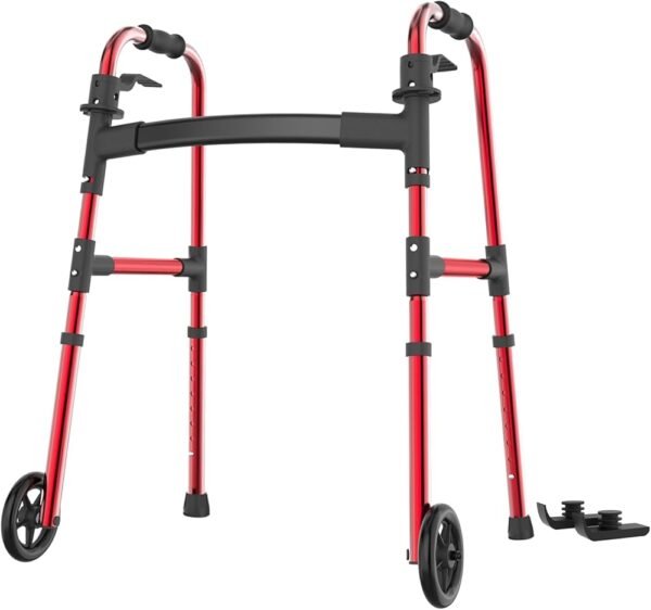 Folding Walkers for Seniors Lightweight Walker Red
