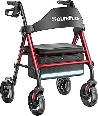 Rollator Walkers for Seniors with Seat Height Adjustable