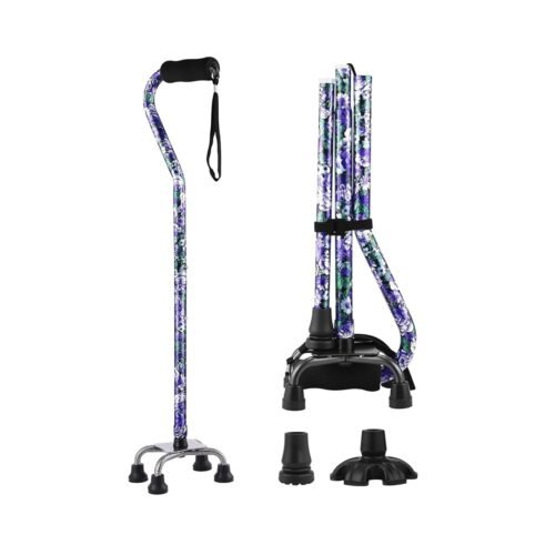 Silicone Handle and Replaceable Lightweight Aluminum Walking Stick for Men or Women