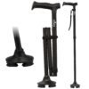 NOVA Foldable Quad Cane Adjustable Lightweight