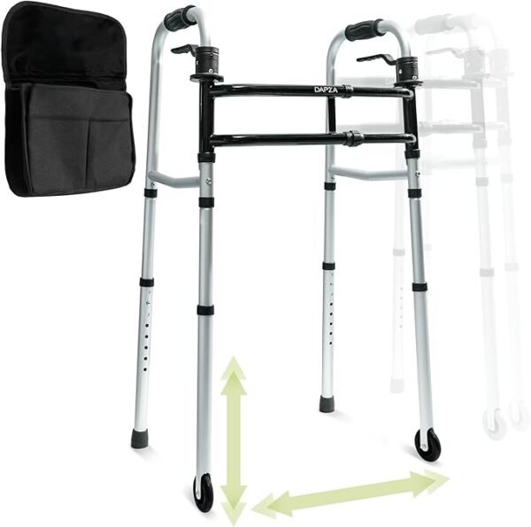 Rolling Side Walker for Seniors One-Handed Operation