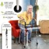 Rolling Side Walker for Seniors One-Handed Operation