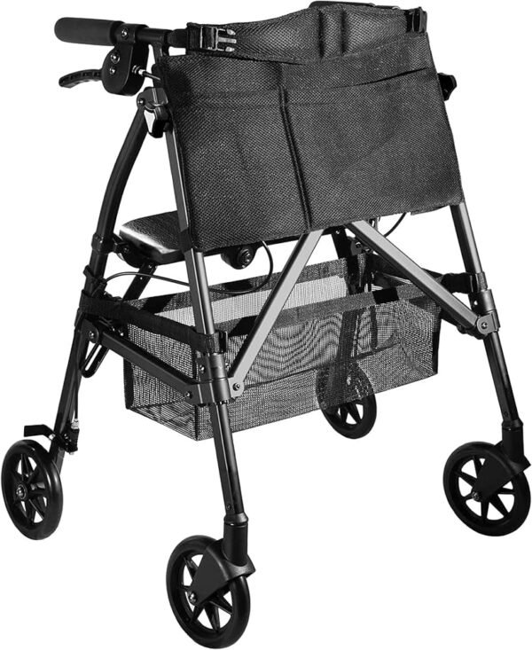 Stander EZ Fold N Go Rollator Black Walnut