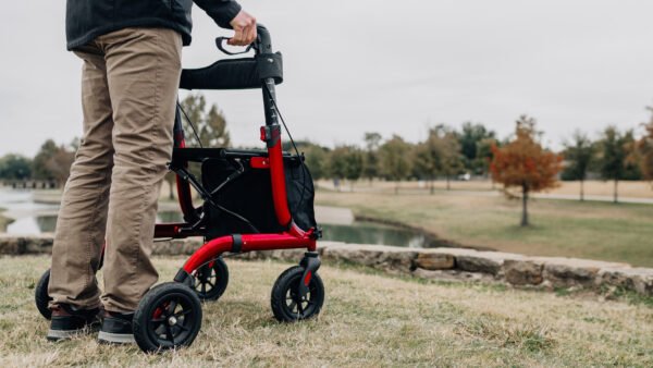 Rollator Walker for Seniors Red
