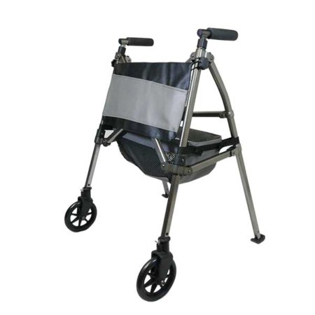Folding Walker with Tray Black